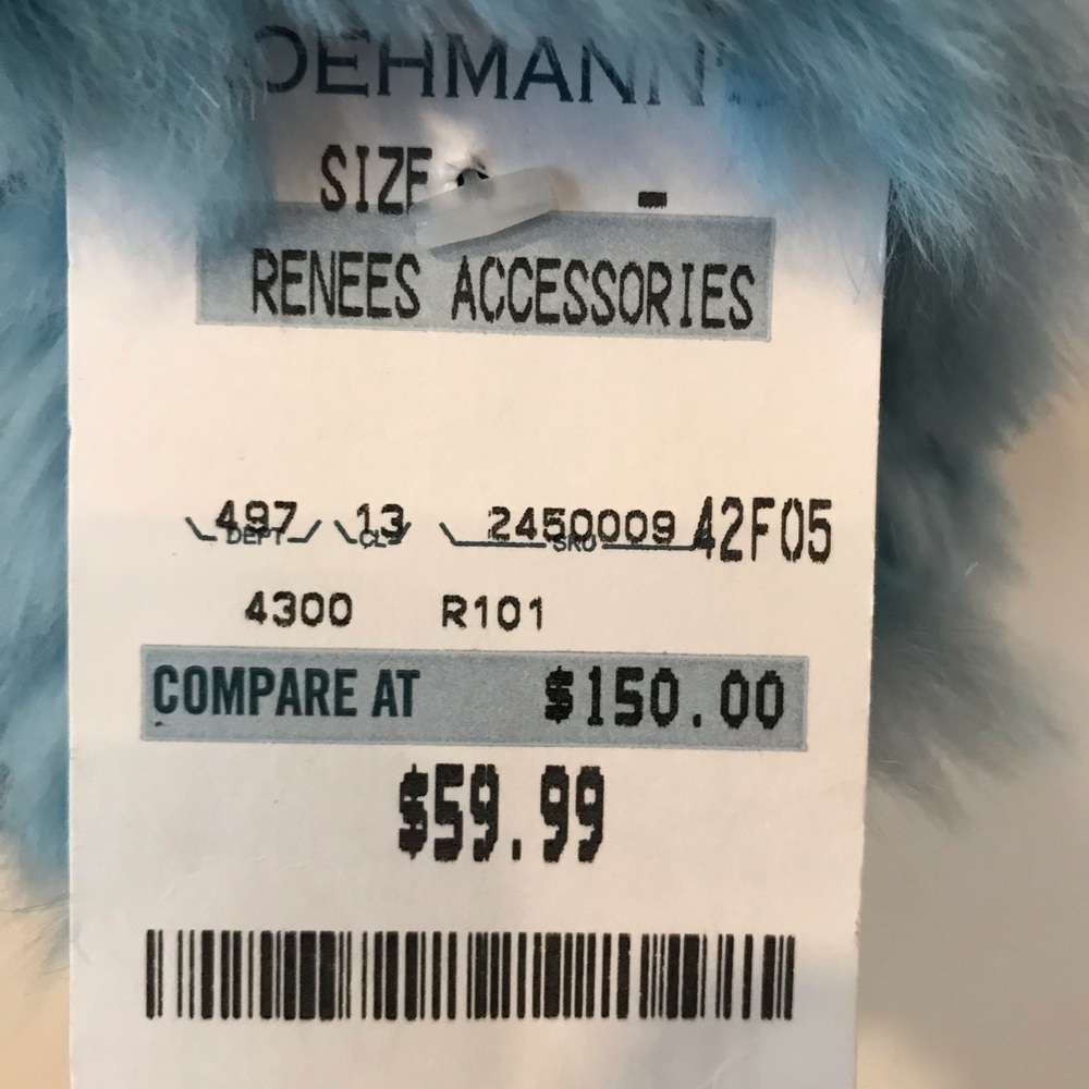 NWT Real rabbit fur scarf - Picture 4 of 8